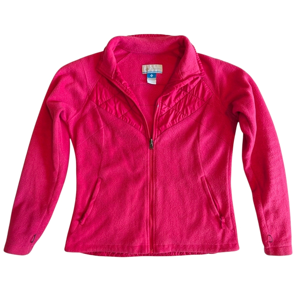 Columbia Interchange Full Zip Fleece Jacket | Women’s L | Pink Layering Warm